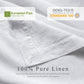 100% French Linen Napkins Set of 4 (20'' x 20'') - White