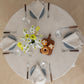 100% Linen Tablecloth Round - 65'' DIA