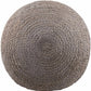 Rockaway Gray Knitted Jute Pouf