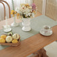 Premium French Linen Table Runner 100% Linen Runner - Sage