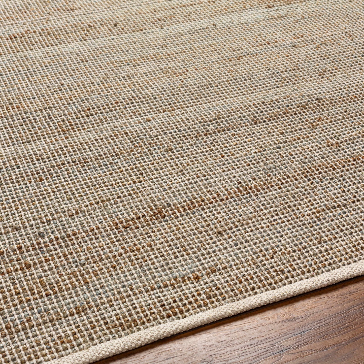 Byrne Beige & Green Jute Rug