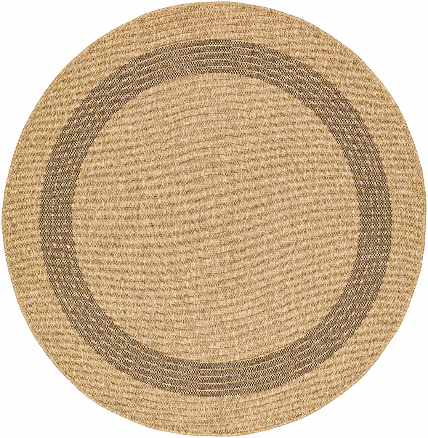 Andie Bordered Faux Jute Rug