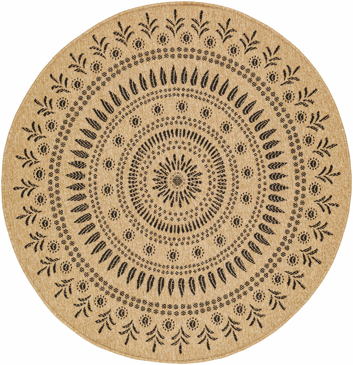Beata Round Faux Jute Rug