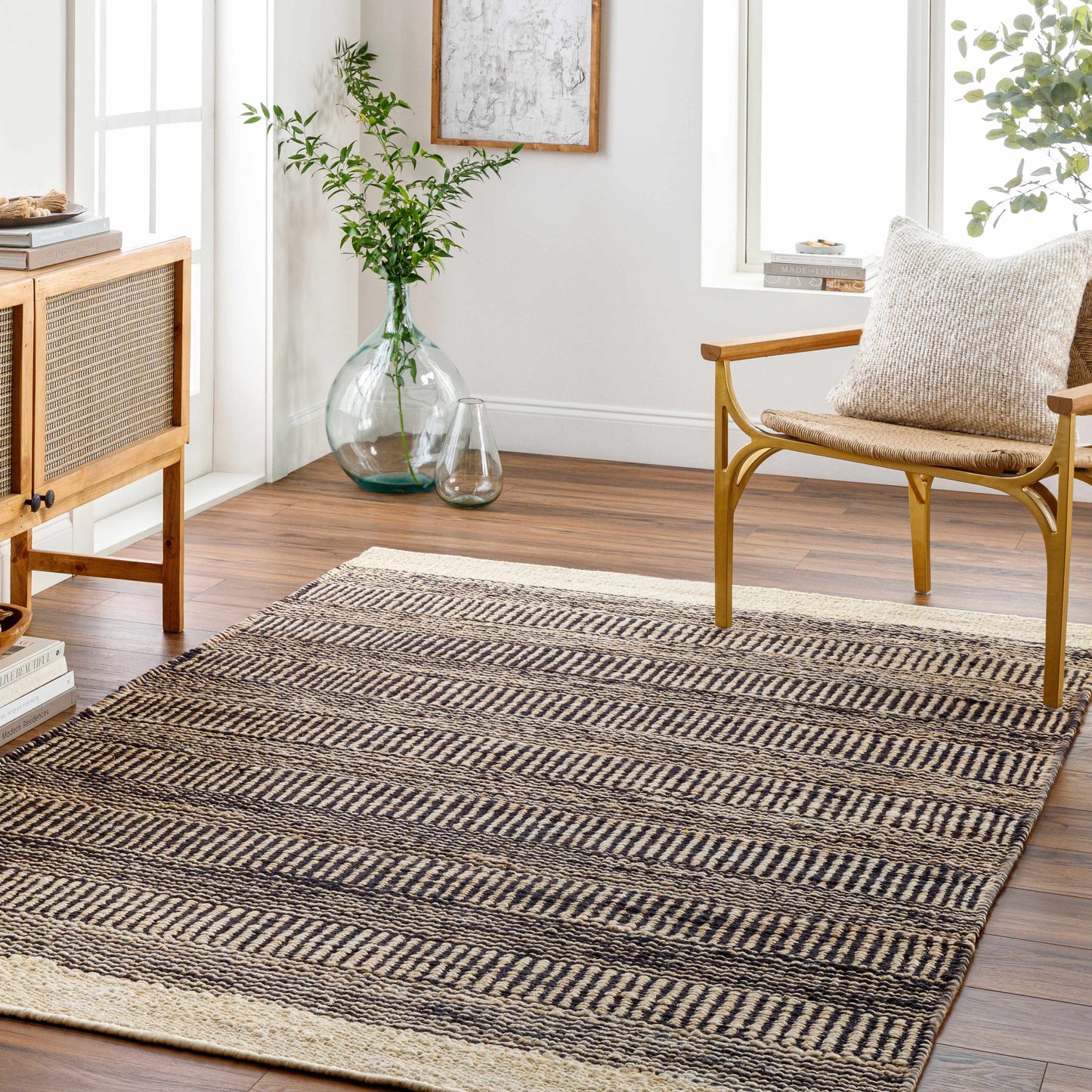 Black Elle Area Rug - Clearance