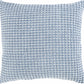 Toodyay Textured Light Blue Square Throw Pillow