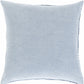 Toodyay Textured Light Blue Square Throw Pillow