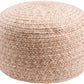 Tonanitla Natural Fiber Blush Knitted Pouf