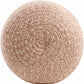 Tonanitla Natural Fiber Blush Knitted Pouf