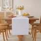 Premium French Linen Table Runner 100% Linen Runner - White