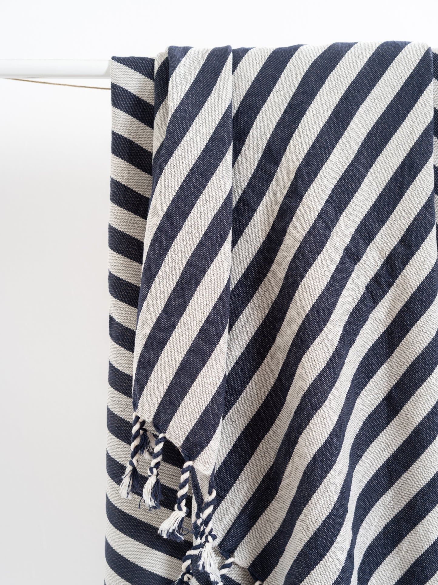Navy Zebra Towel
