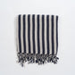 Navy Zebra Towel